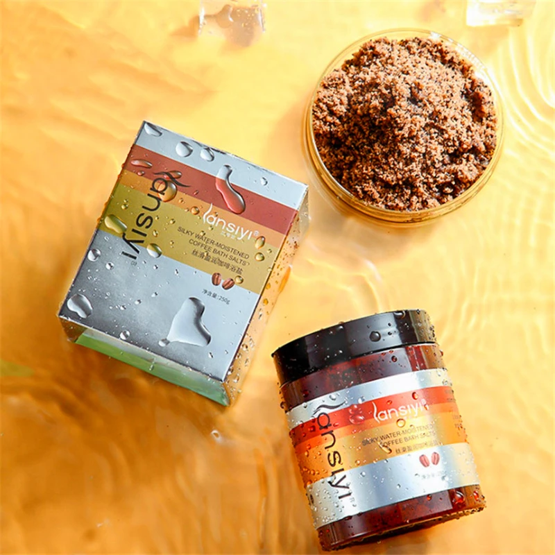 

Coffee Seed Powder Firming Skin Massage Sea Salt Exfoliating Goosebumps anti-Mites Scrub peeling Body Bath Salt