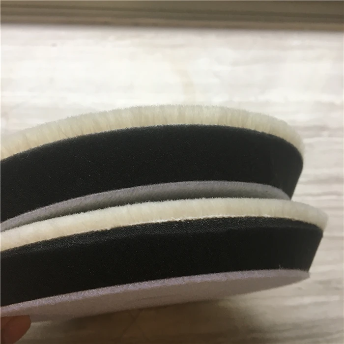 

Hot Sale Goat DA Wool Buffing twisted wool pad, White wool, black wool, purple wool, brown wool etc