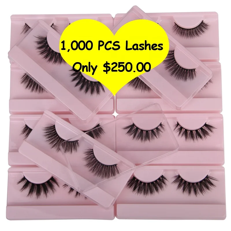 

Popular New Style Handmade Eyelashes in Bulk /3D Fur Mink Eyelashes /Full Strip Lashes, Natural black
