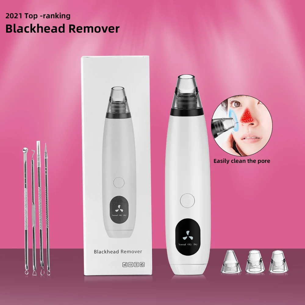 

Professional Effective Remove Pimples Face Vacuum Cleaner Blackhead Removal Tool Kit OEM ODM Vacuum Blackhead Remover