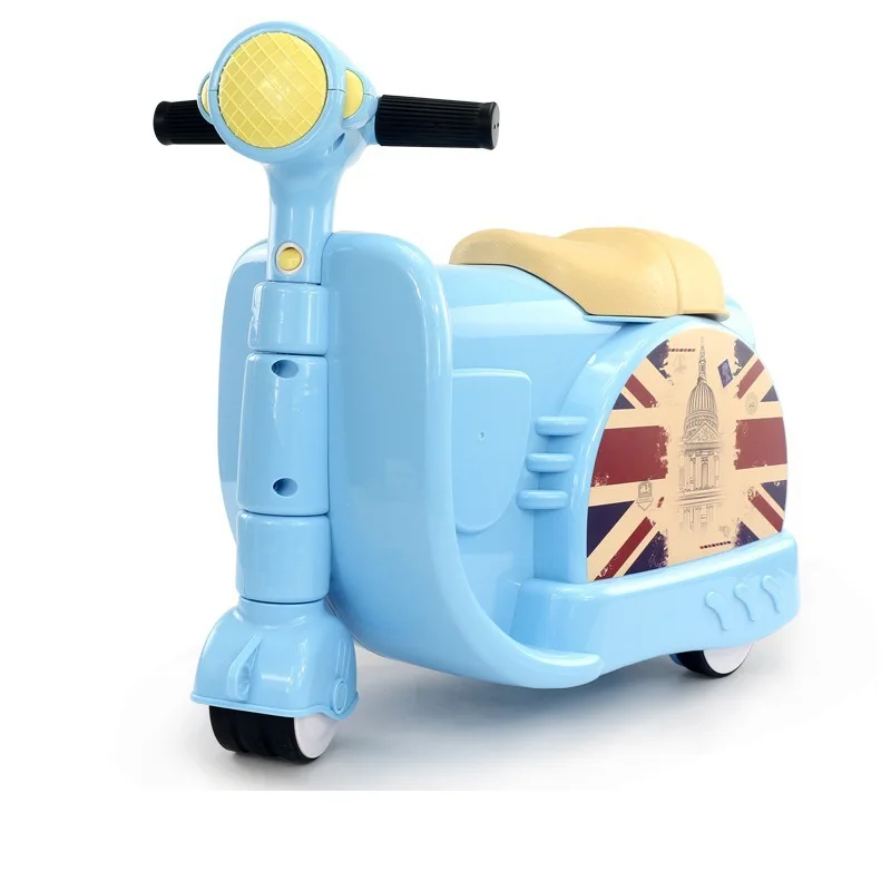 

2021 Cheap Mala Viagem Kids Scooter Style Boys Girls Spinner Toy Suitcase Luggage For Kid's Travel Children School Luggage, As show