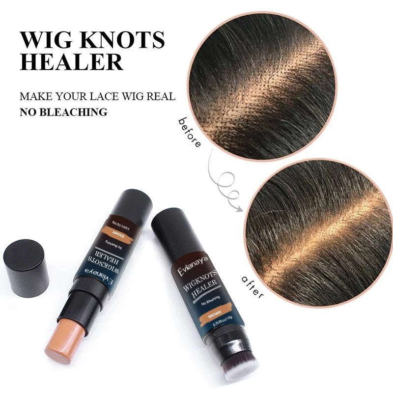 

High Quality Hot Sale In Stock Hair Styling no bleaching Natural Lace Tint Wig Knots Healer Lace Tint Stick, Brown, light brown, medium brown, dark brown