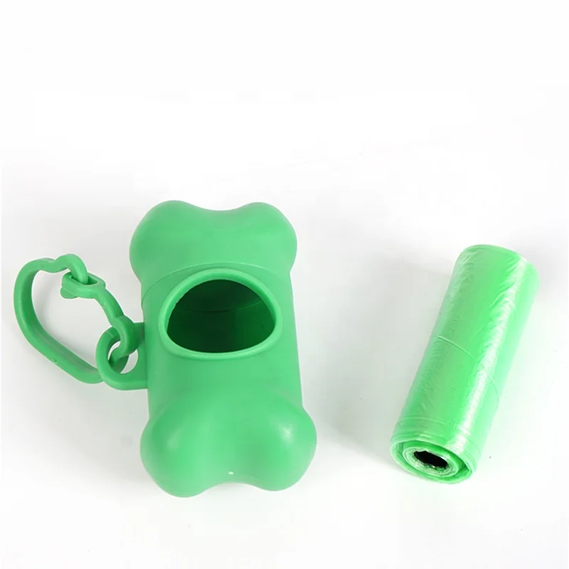 

Best sellers 2020/2021 dog poop bag dispenser bone shape dog poop bag holder, Serval colors