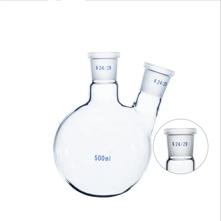100-2000ml double-nacked round bottle transparents glass chemical reactor soluble chemical lace equipment for lab