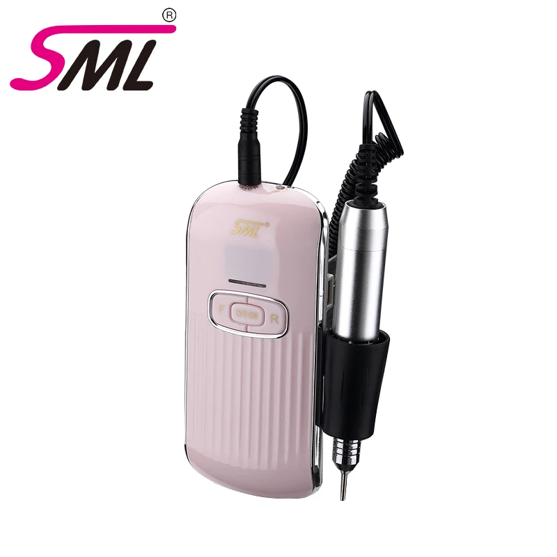 

SML Custom micromotor strong M11 nail file drill machine 35000 rpm rechargeable cordless electric nail drill for manicure