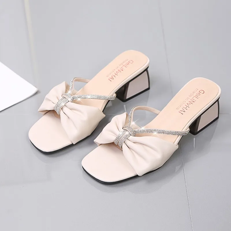 

hot new style slippers female bow tie size slippers, Picture