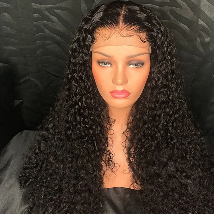 

SHY Hair raw indian lace wig 13*6 Lace Front Wig With Fake Scalp Human Hair Wigs Bleached Knots For Black Women