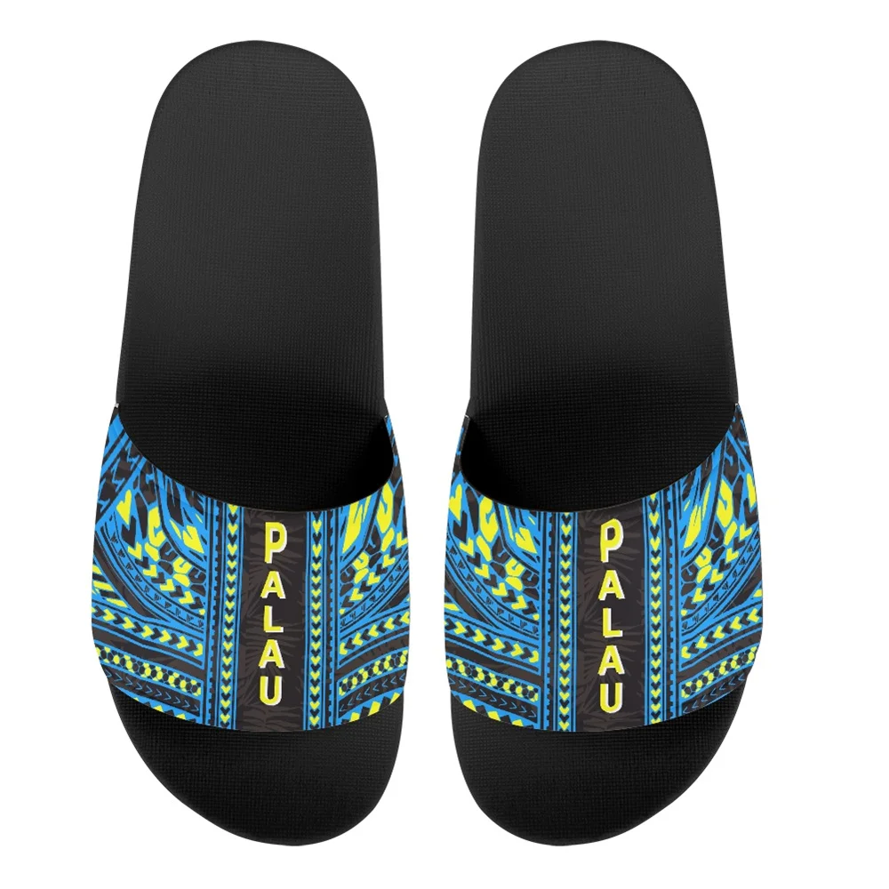 

Sublimation Print Flat Slippers For Women Polynesian Tribal Palau Islands Floral Print Non Slip Women Sandal Slippers Flip Flops