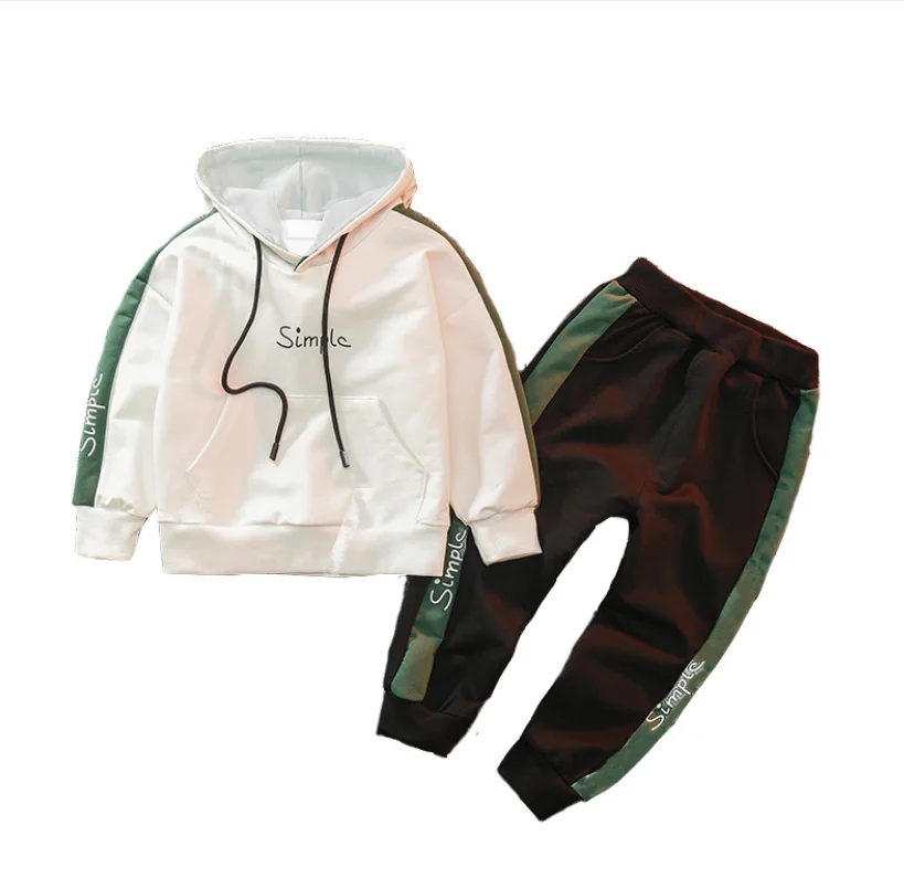 

Ivy10030B European hot-selling kids boys 2pcs clothing sets spring and autumn 2021 sport clothing sets, As pic