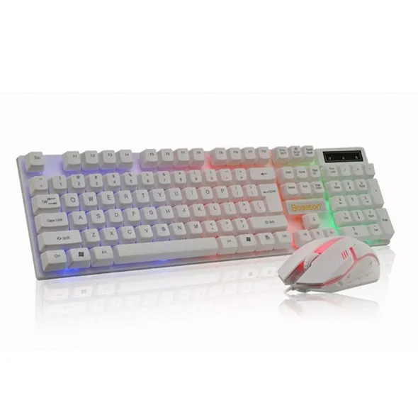 

business office keyboard and mouse combos gaming RGB keyboard and mouse set, Black