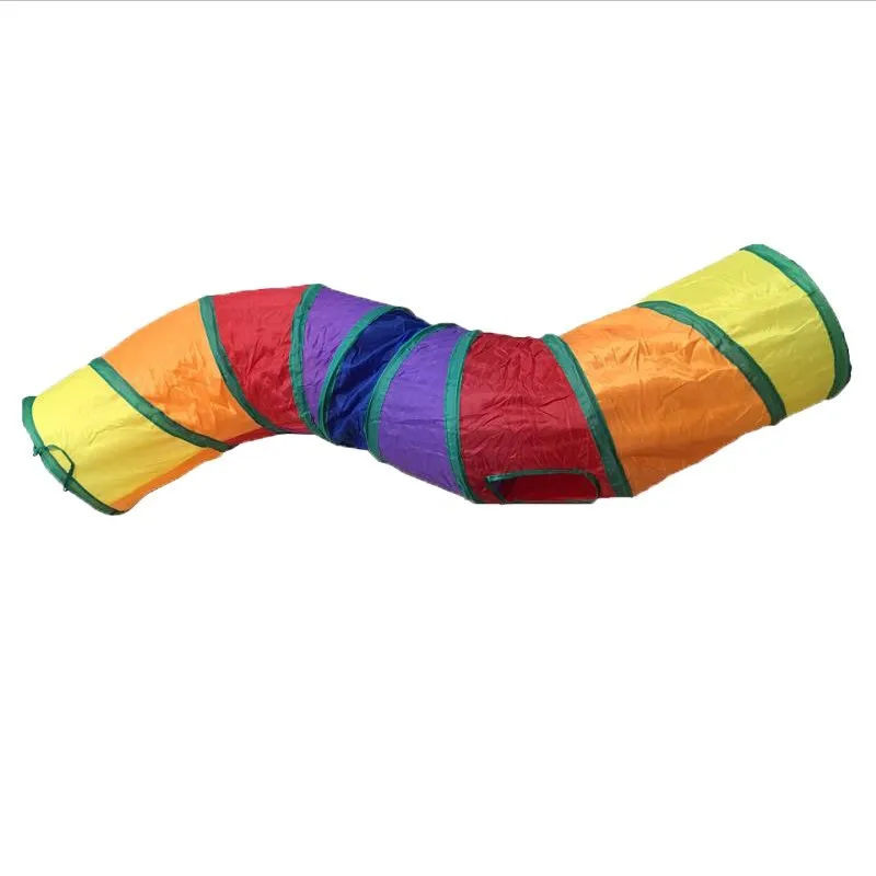 

2/3/4/5 Holes Pet Cat Tunnel Toys Foldable Pet Cat Kitty Training Interactive Fun Toy For Cats Rabbit Animal Play Tunnel Tube
