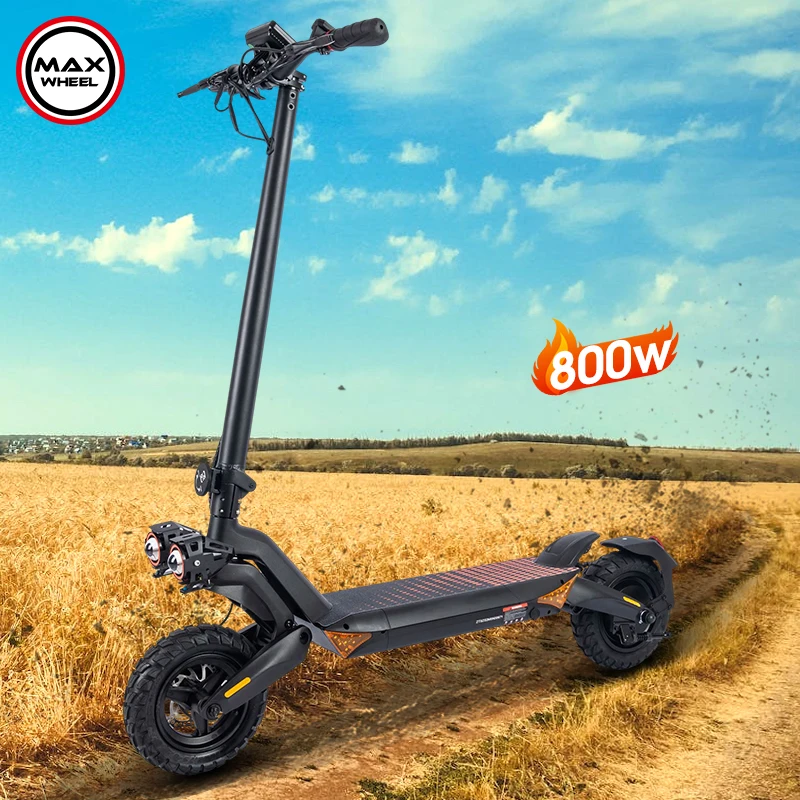

T8 model 800w high-power motor super large LED display screen 10 inch off-road vacuum tire adult electric scooter
