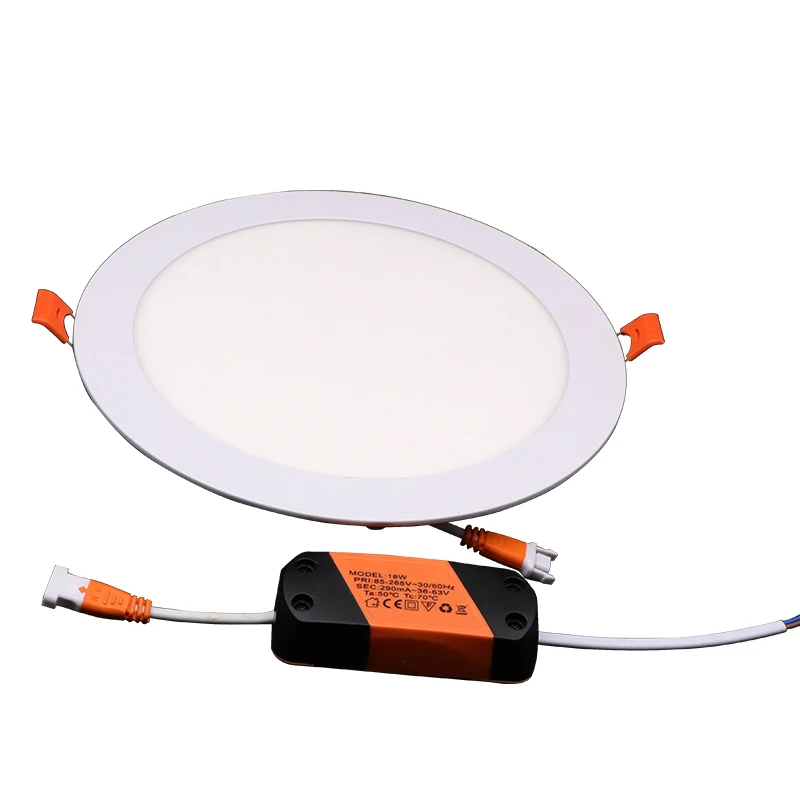 Indoor lighting super bright 3w 6w 9w 12w 15w 18w 24w round square recessed conceal panel light led