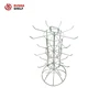 flip chart standing purse rack 3 tier rotating display stand