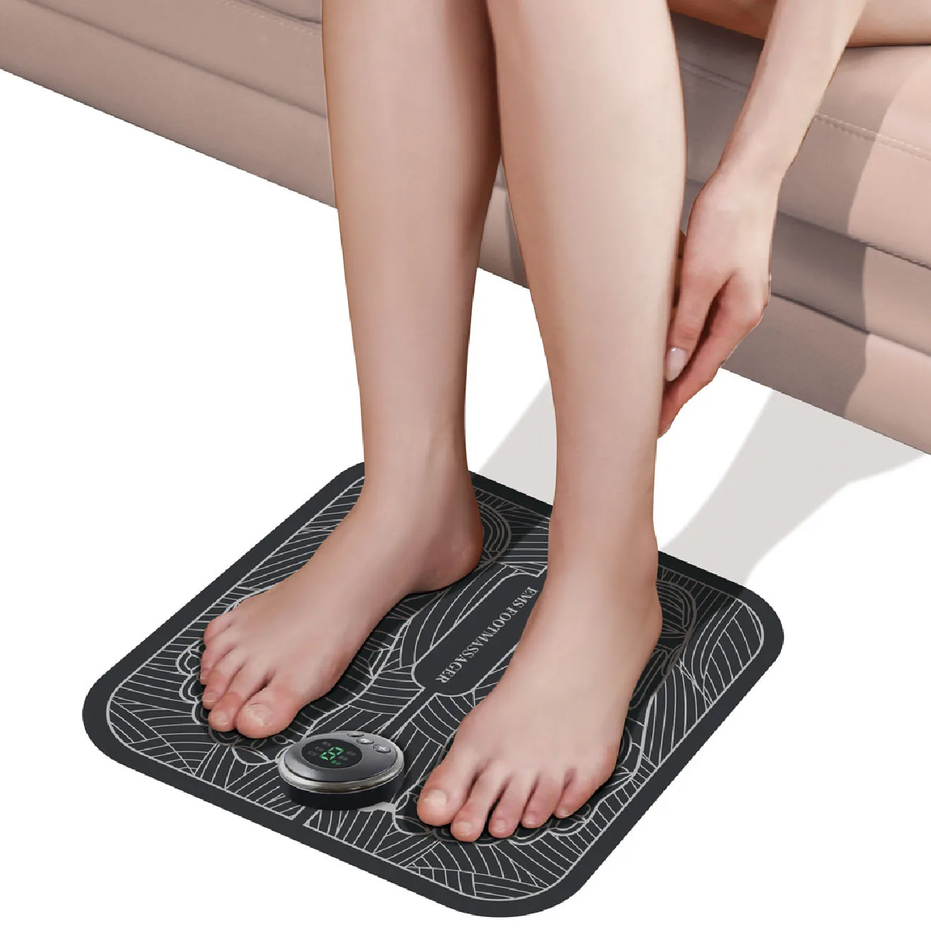 

OEM Remote Control Rechargeable Foot Massage Pad Vibrating Electric TENS Wireless Ems Foot Massager Electric Foot Mas