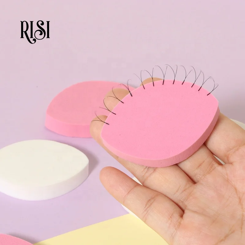 

RISI Reusable Lash Sponge White & Pink Lash Extension Practice Sponge Super Soft Pink Lash Sponge