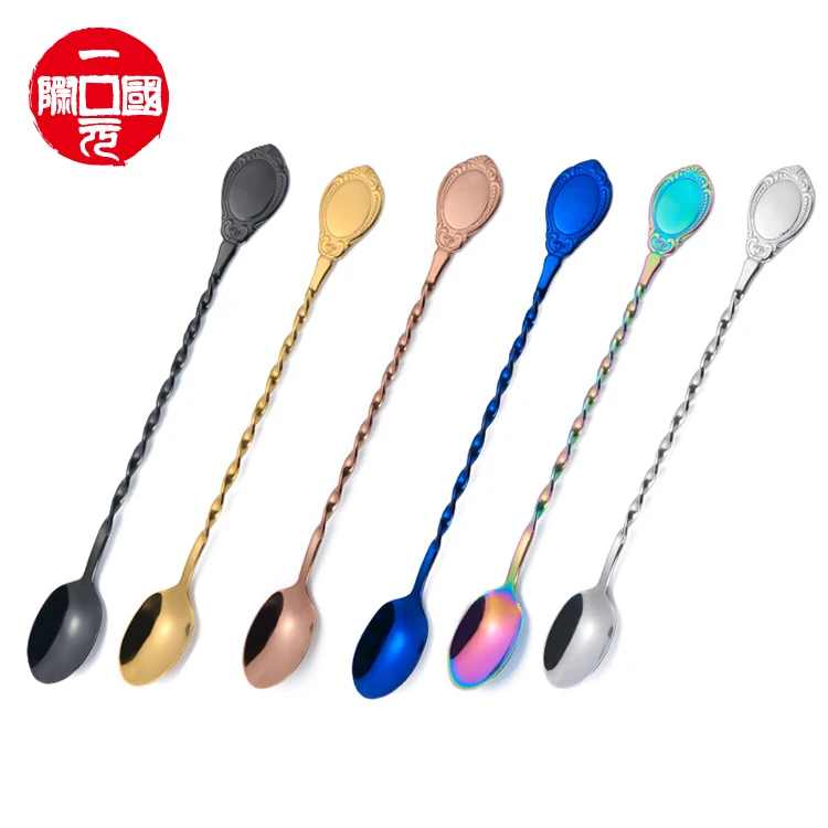 

New Cooking Stainless steel coffee small soup spoons