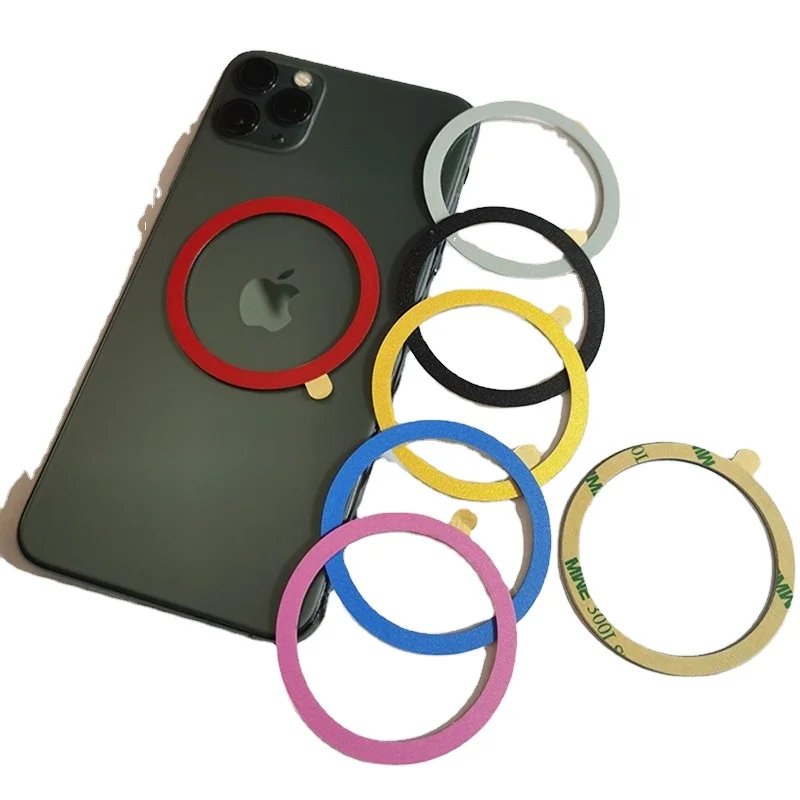 

Easy Adhesive Magsafing Magnet Phone Case Use Magnetic Metal Plate Magsaf Ring for Qi Wireless Charger For Samsung Android