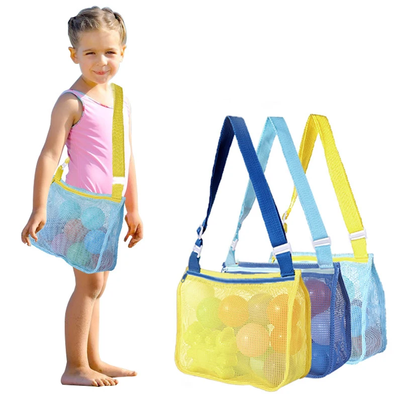 

Large Capacity Colorful Beach Bag Children Swimming Storage Bag Kids Outdoor Travel Shoulder Bag