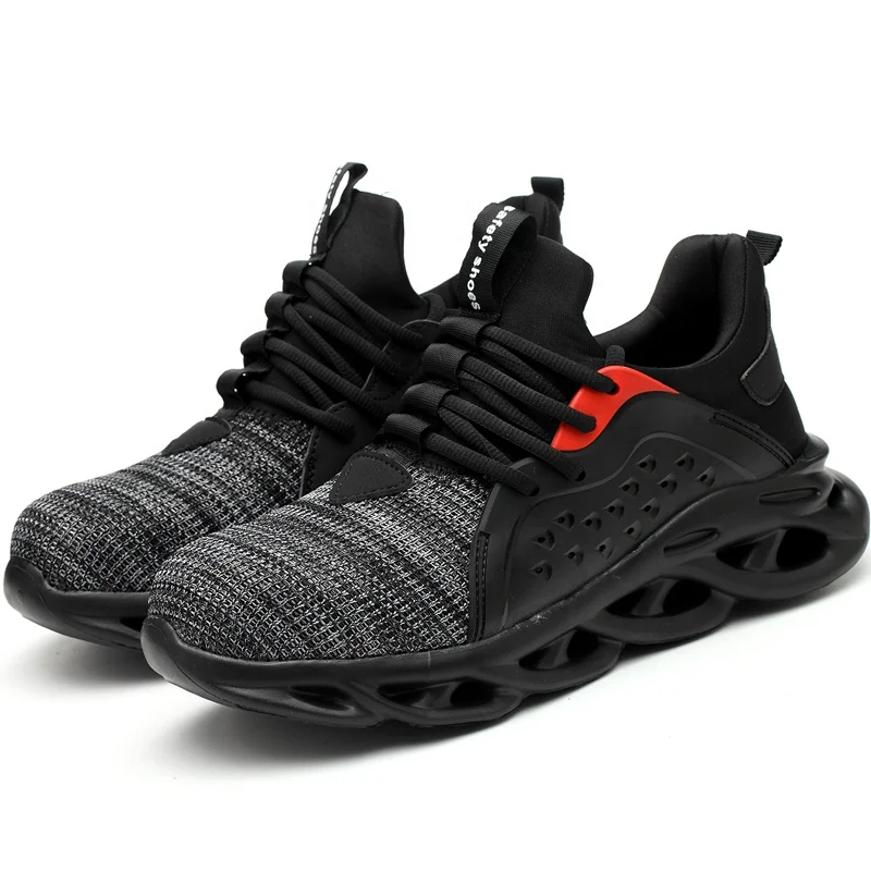 

Anti slip steel toe prevent puncture lightweight comfortable men women fashion sport safety shoes