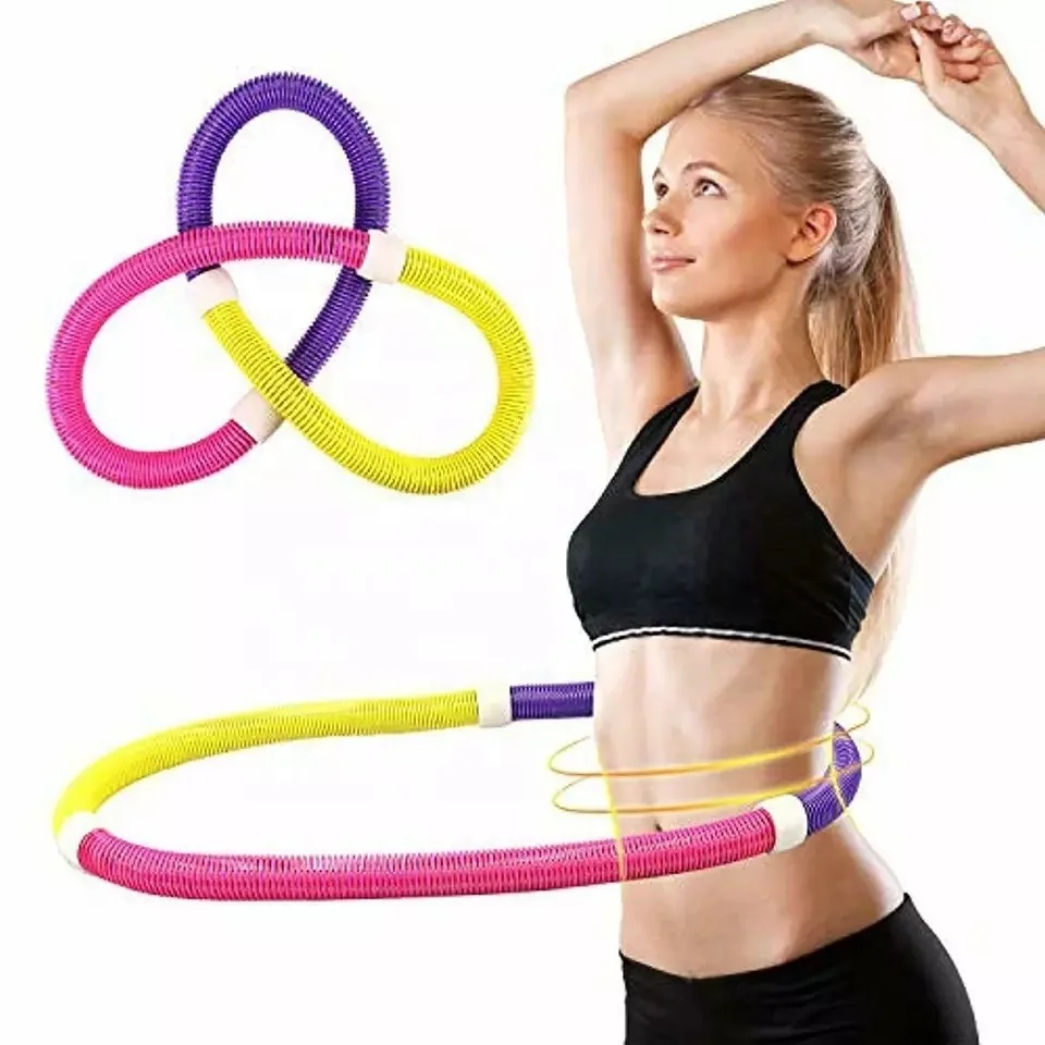 

Hot Sale Factory Direct Price Gym Equipment Fitness Waist Equipment Elastic Hula Ring, Red, blue, yellow, purple