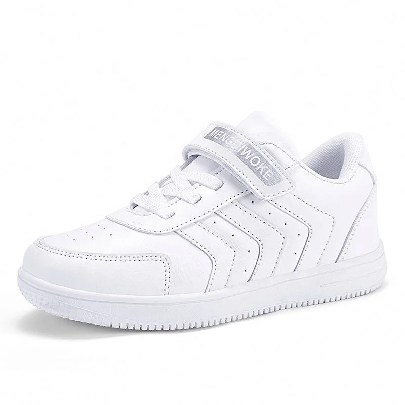 

Autumn fashion children shoes white PU leather sports casual shoes boys girls sneakers