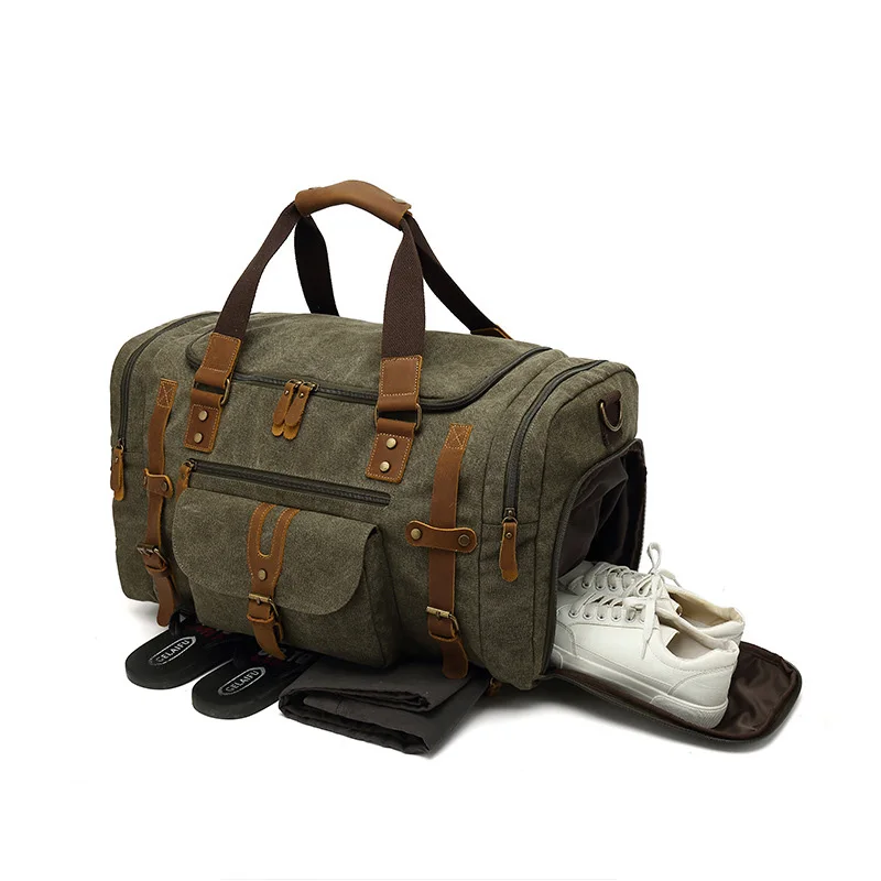 

New Arrival Travel Bag for Men and Women Sports Gym Bag with Shoes Compartment Lightweight Travel Bag for men women, As shown in the pictures