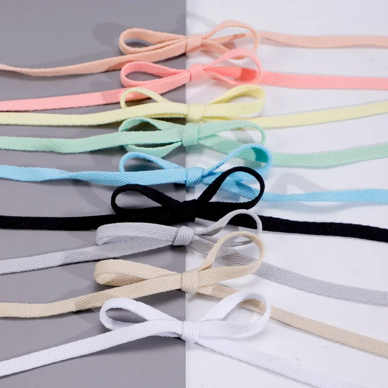 

Wholesale Sneaker 8 mm Flat Shoelaces multi Colorful Shoelace 36 colors Shoelaces flat laces