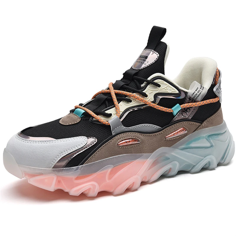 

Dropshipping Custom Logo Men's Brand New Chunky Sneaker Top Quality Male Casual Lightweight Shoes Breathable Trainers Footwear