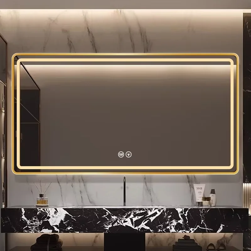 Square Smart Mirror with Metal Frame
