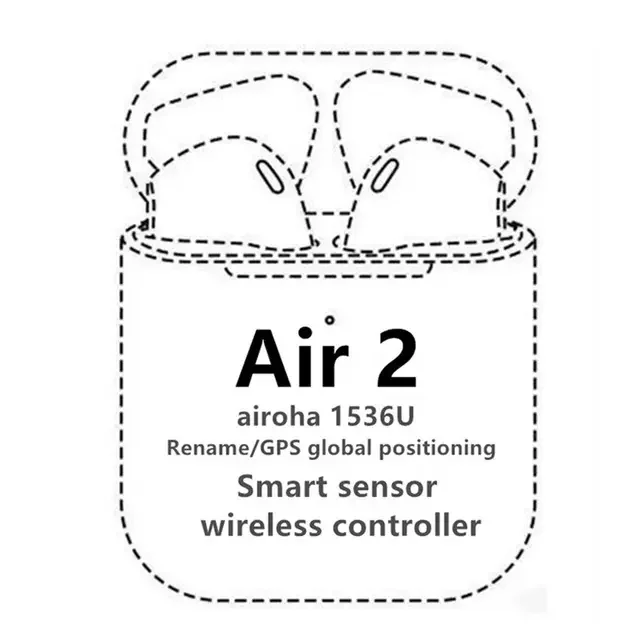 

Top Quality Gps Rename Air 2 With Logo Airoha 1536 Gen 2 Wireless Earphones For Air2