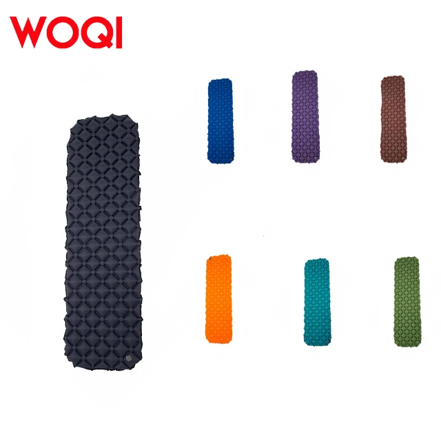 WOQI Lightweight Portable Foldable Camping Supplies Inflatable Sleeping Mattress Waterproof Inflatable Mattress