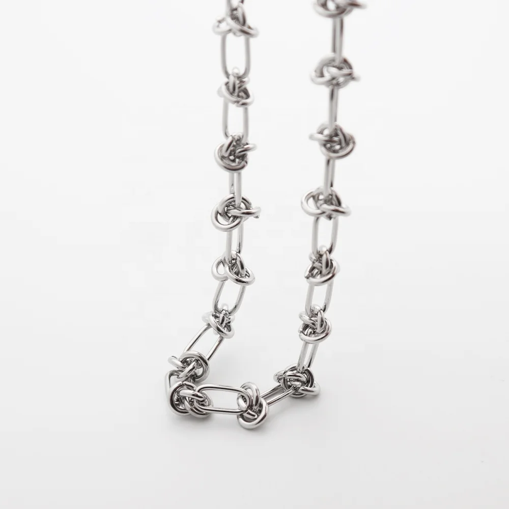 

Chris April Fashion Jewelry in stock PVD gold plated 316L stainless steel thorns Heavy thick chain necklace