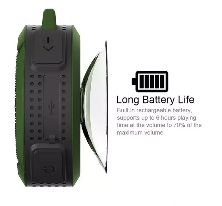 Christmas gift C6 Waterproof Outdoor Blue tooth Speaker TF Wireless Music - ANKUX.COM