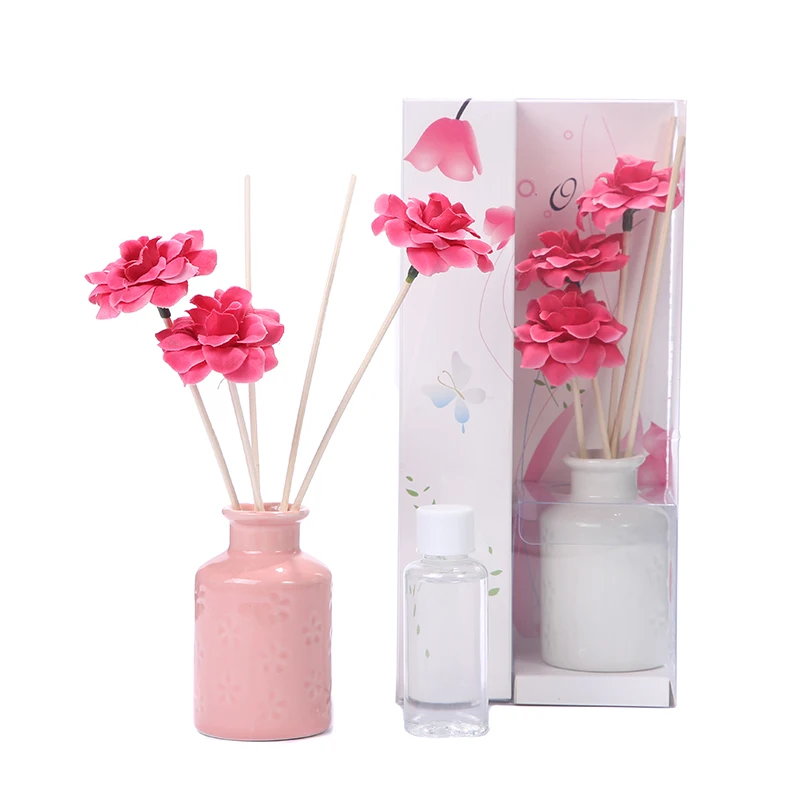 

New bamboo reed diffuser sticks fashion home reed diffuser bottles bulk ceramic reed diffuser sets air freshener