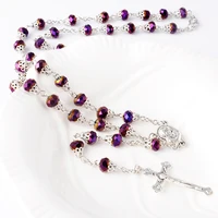 

CJ Crystal NEW Fashion Catholic Rosary Bead Necklace, Wholesale Cross Rosaries Necklaces