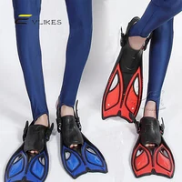 

2020 Hot Sale Adult Short Snorkeling Swim Fins Diving Fins Flippers with Adjustable Heel Water Sports Shoes