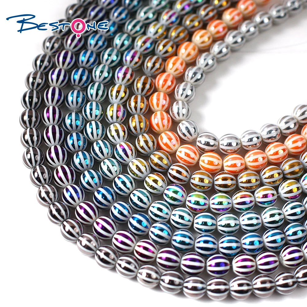 

Bestone Wholesale Turkish Triple Beads Lampwork AB Glass Beads for DIY Jewelry Making Glass Beads