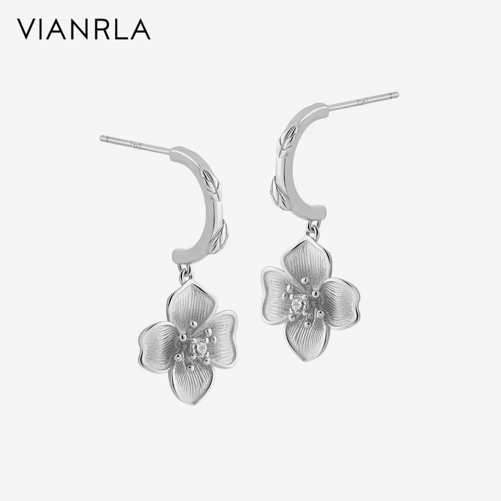 

VIANRLA Earring Jewelry Flower Ear Studs Fashion Women's Jewelry Laser Custom Logo