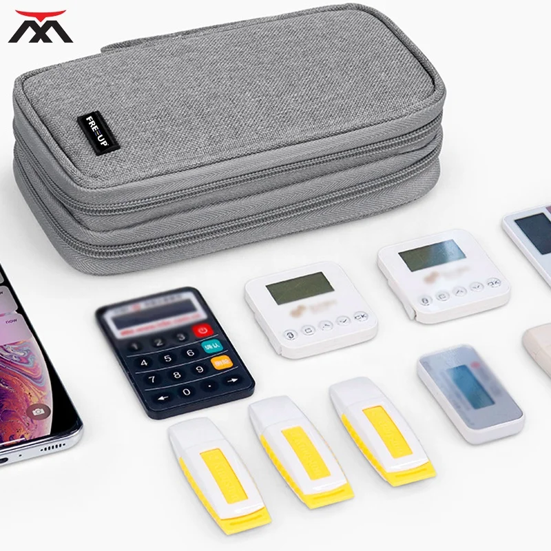 

Two-Layer Travel Cable Organizer Bag Electronics Accessories Organizer Bag for Cables Chargers Power Bank
