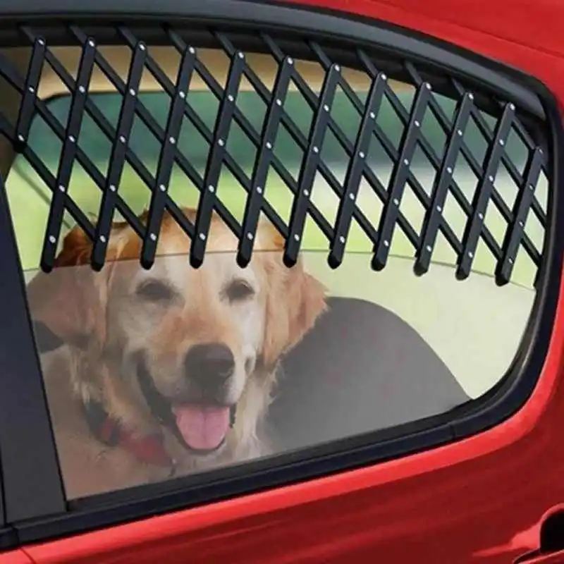 

Expandable Car Window Gate Magic-Gate Dog Pet Fences Vent Window Ventilation Safe Guard Grill For Pet Travel