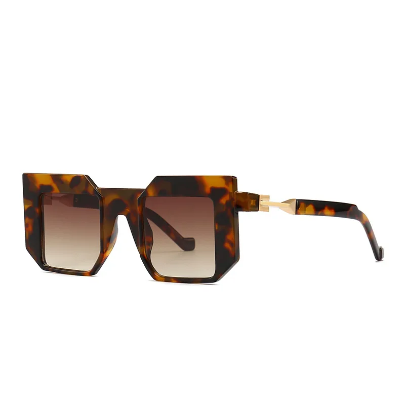 

New Trend Frosted Irregular Square Frame Resin Lens Sunglasses 2022