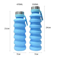 

470ML 550ML Top Sales Products Mini Bikk Spresso Arabic Gift Silicone Foldable Water Bottle