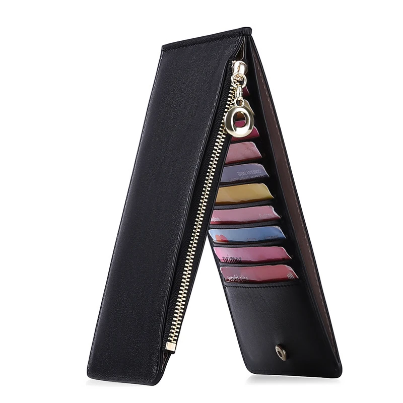 

High quality wallet RFID Anti-theft brush ladies vintage purse PU leather card holder wallet for women