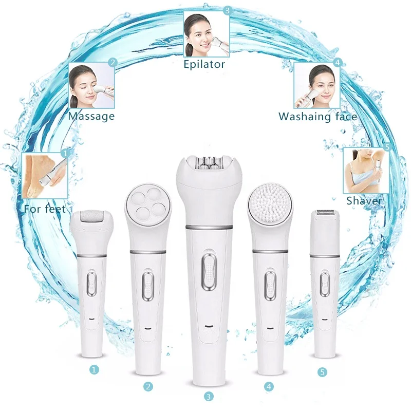 

5 in 1 Multifunctional Beatuty Skin Brush Facial Machine Facial Cleaner Facial Cleansing Brush