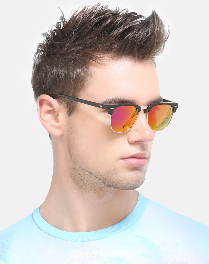 

Support Custom Luxury Daily Life Gradient Sun Glasses Metal PC Rectangle Shades Sunglasses