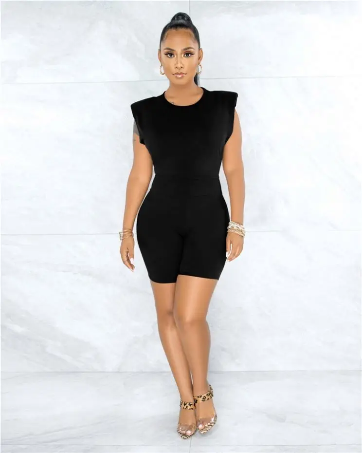 

MISSMOEN New Fashionable 2021 Casual Solid Women Clothing Short 2 Piece Pants Set