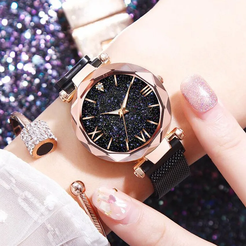 Luxury Women Watches Magnetic Starry Sky Female Clock Quartz Wristwatch Fashion Ladies Wrist Watch Reloj Mujer Relogio Feminino