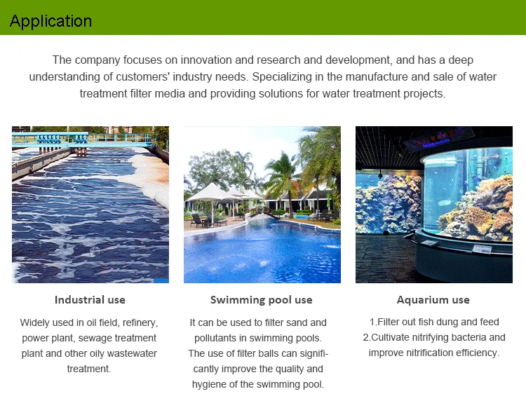 Swimming Pool 700G Replace Sand Water Filter Fiber Ball Filter Media  For Water Cleaning