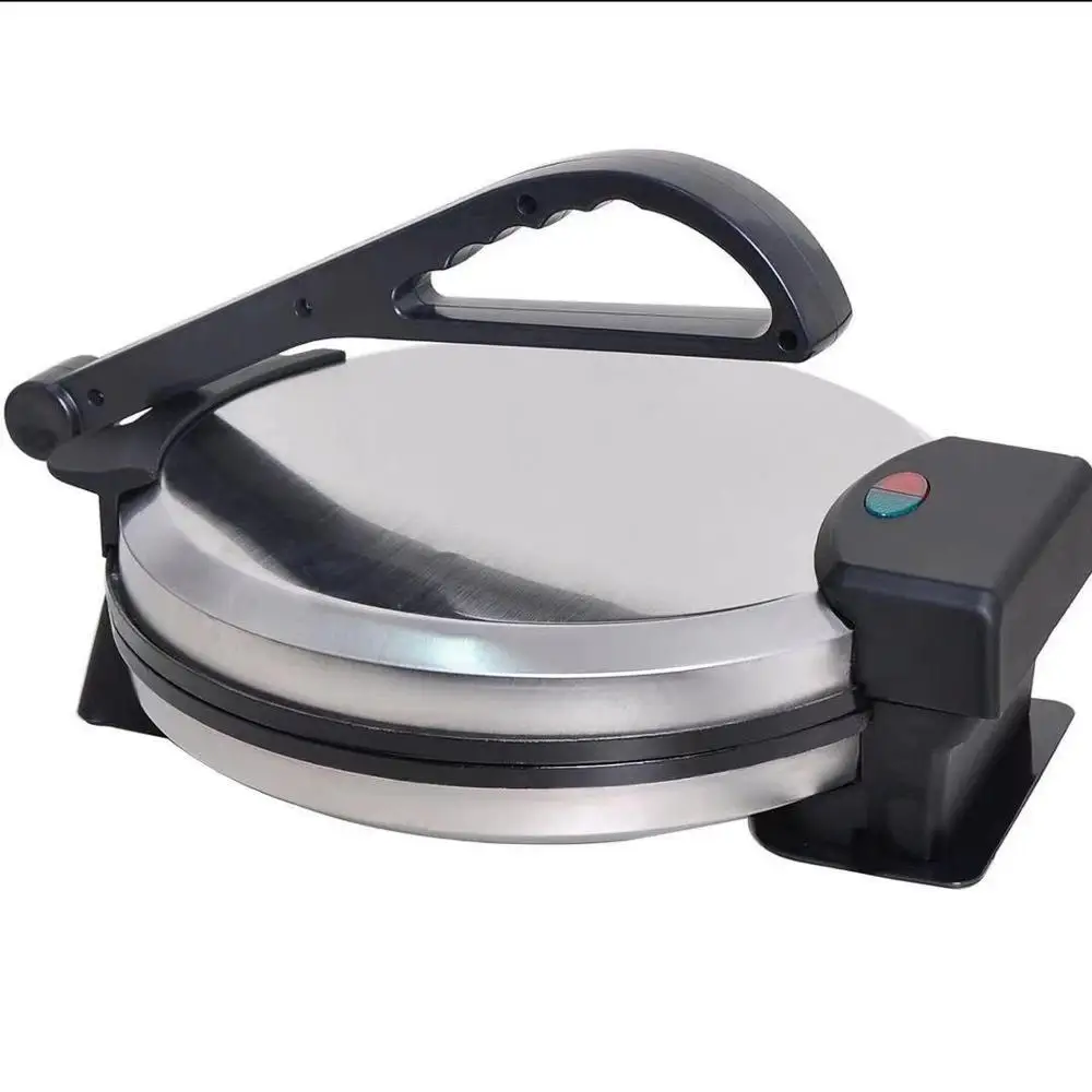 

Stainless steel mini roti maker for 8'' 10'' 12'' electric for home use, Silvery